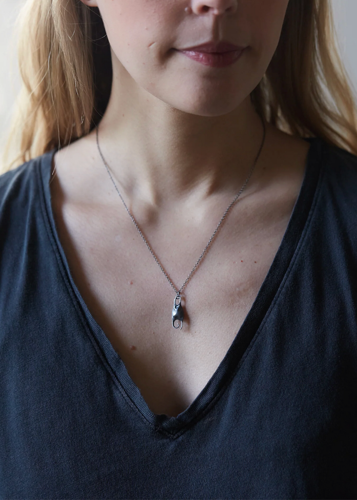 Hannah Blount | Small Skate Egg Case Necklace