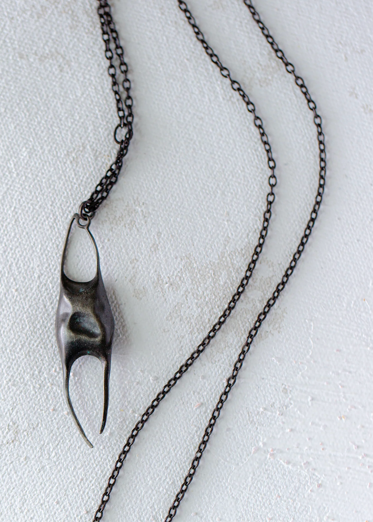 Hannah Blount | Small Skate Egg Case Necklace