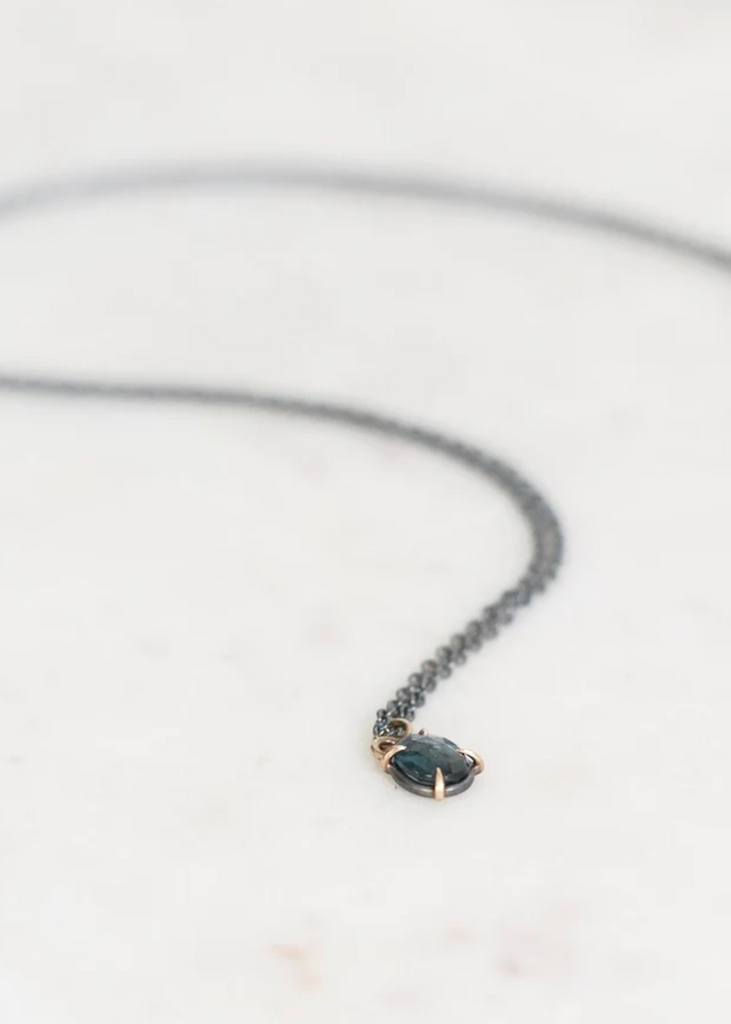 Hannah Blount | Verse Spinel Vanity Necklace | 14k