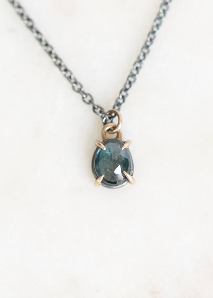 Hannah Blount | Verse Spinel Vanity Necklace | 14k