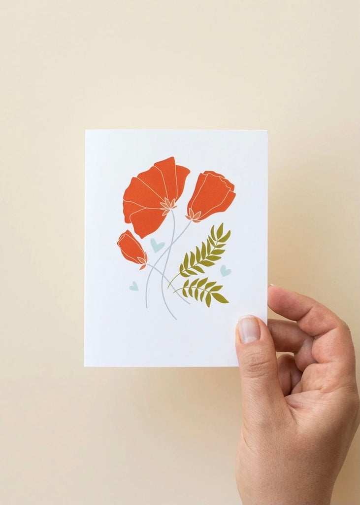 Hazelmade | Card Red Poppies