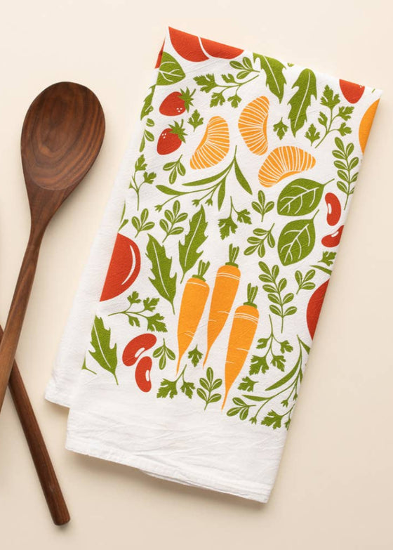 Hazelmade | Farmers Market Tea Towel | Orange