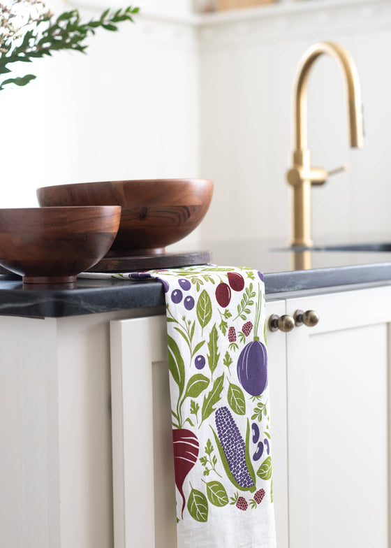 Hazelmade | Farmers Market Tea Towel | Purple