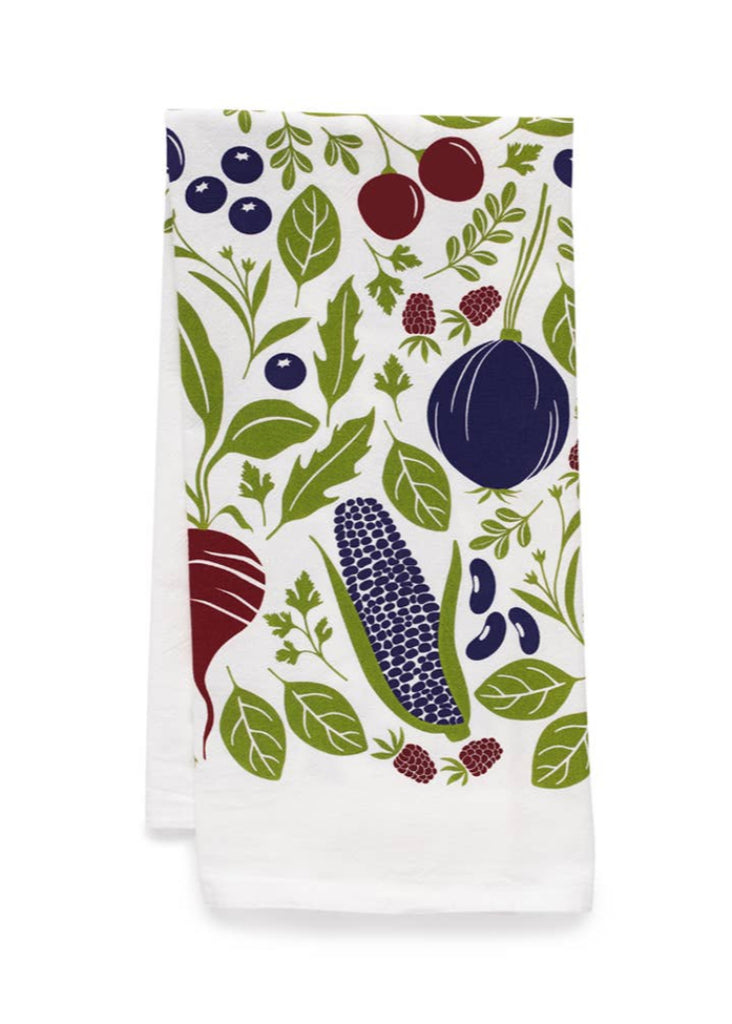 Hazelmade | Farmers Market Tea Towel | Purple