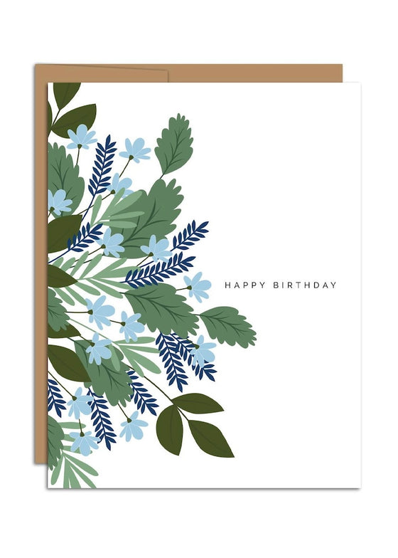 Hazelmade | "Happy Birthday" Blue Bouquet Card