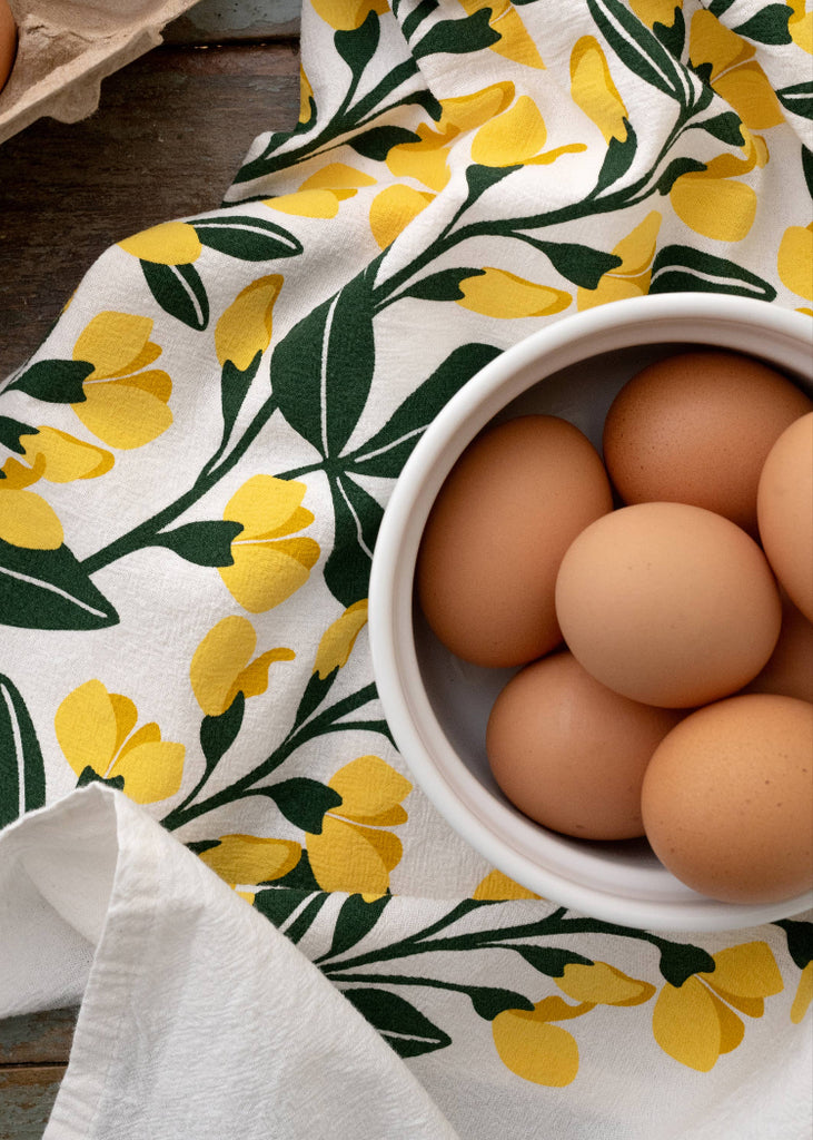 Hazelmade | Kitchen Towel | Yellow Flowers