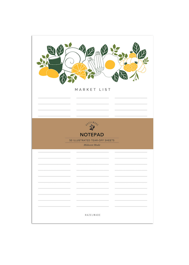 Hazelmade | "Market List" Breakfast Diner Notepad