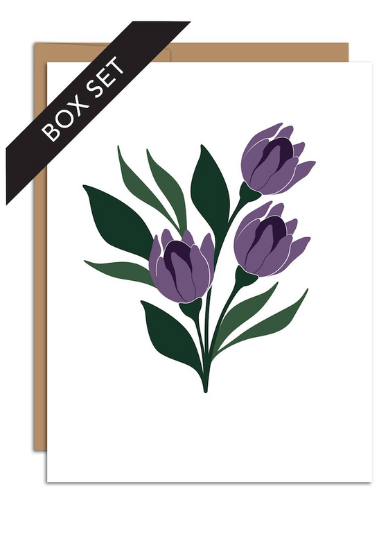Hazelmade | Tulips Card | Box Set of 8