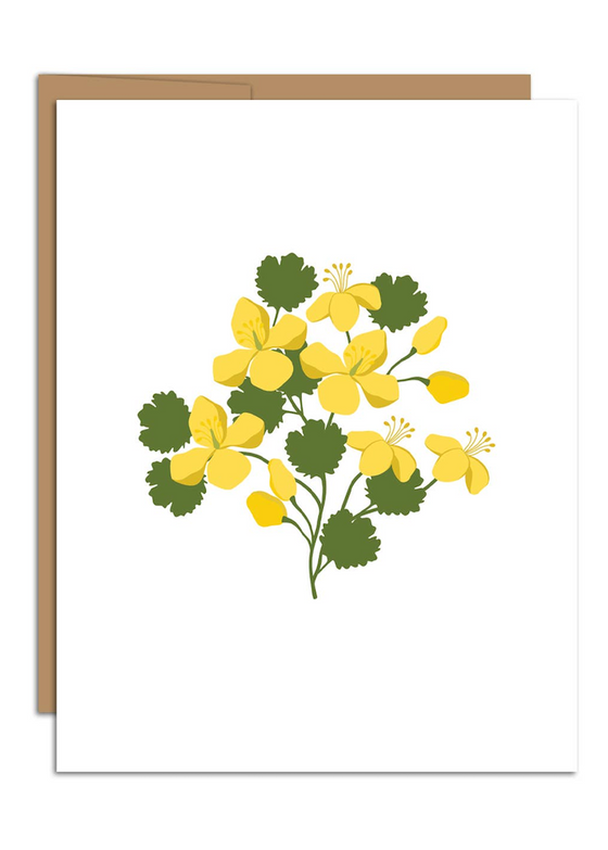 Hazelmade | Yellow Celandine Card
