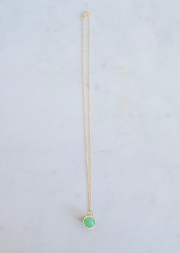Hilary Finck Designs | Chrysoprase Orb Necklace