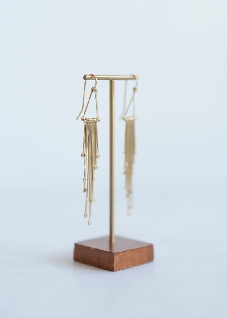 Hilary Finck Designs | Fringe Chandelier 18k Earrings