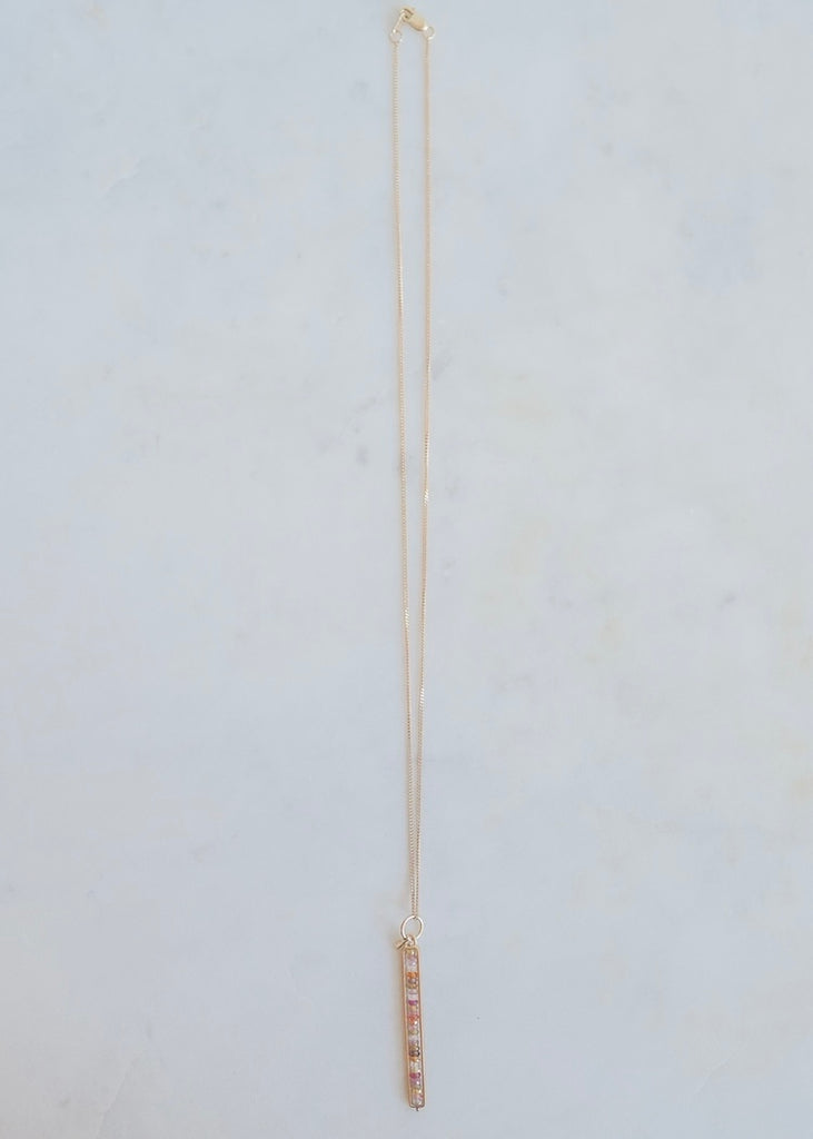 Hilary Finck Designs | Sapphire Bead Stick Necklace