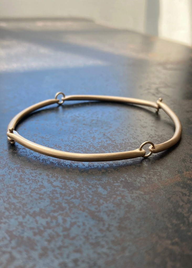 Hilary Finck Designs | Rivet + Ring Bangle - 14k Gold
