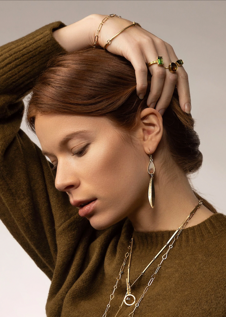 Hilary Finck Designs | Rivet + Ring Bangle - 14k Gold