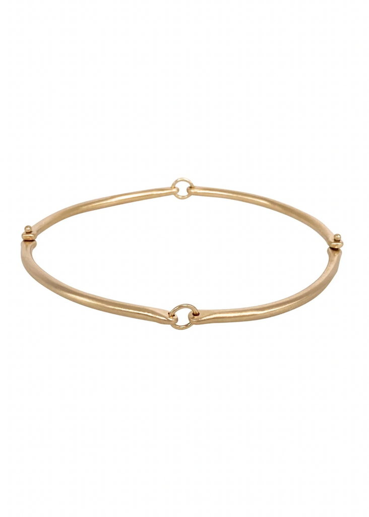 Hilary Finck Designs | Rivet + Ring Bangle - 14k Gold