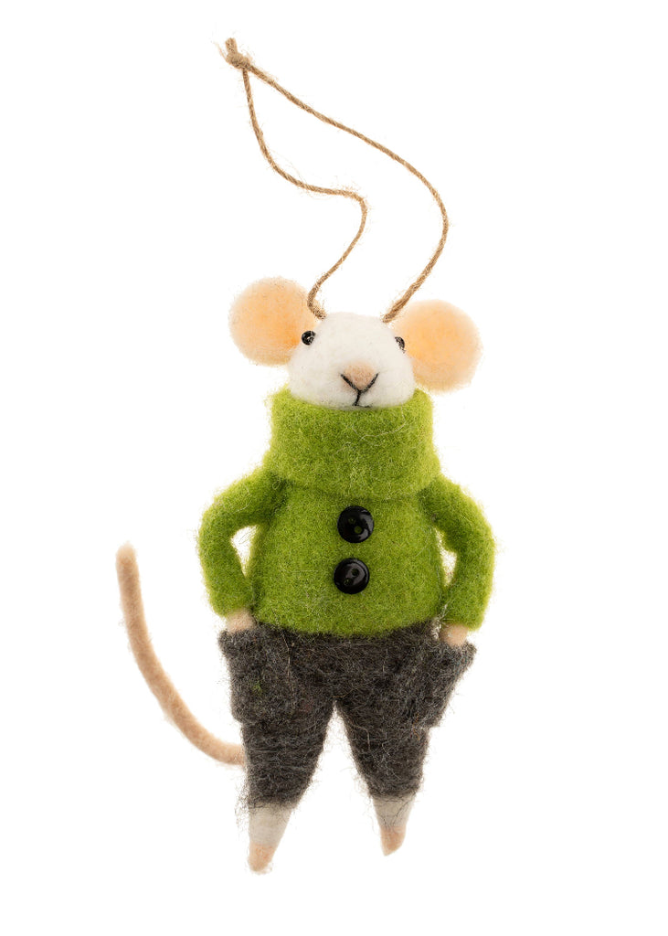 Holiday Mouse Ornament | Comfortable Cooper