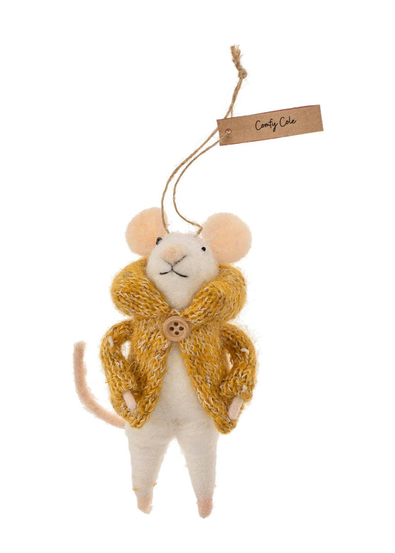 Holiday Mouse Ornament | Comfy Cole