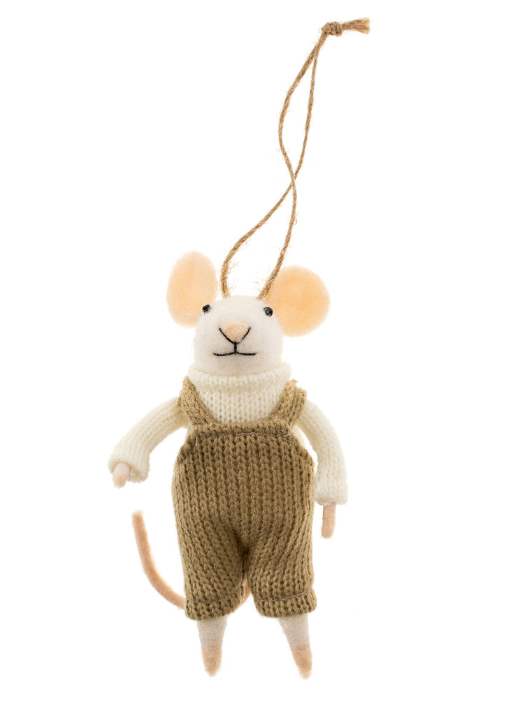Holiday Mouse Ornament | Dungarees Dorian 