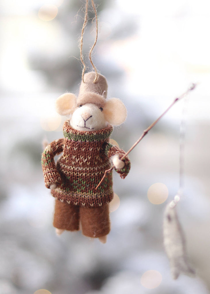 Holiday Mouse Ornament | Fisherman Frank