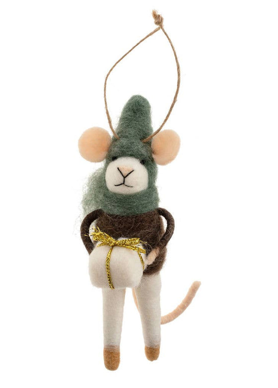 Holiday Mouse Ornament | Gifting Gideon