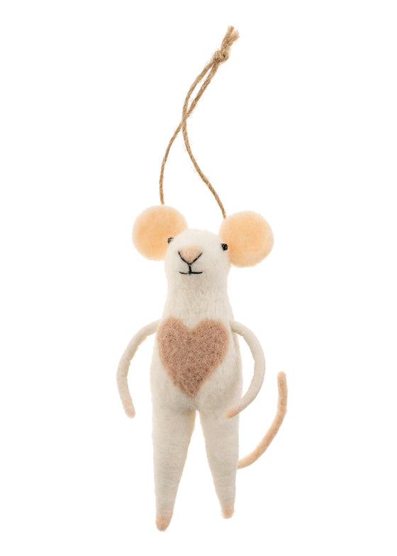 Holiday Mouse Ornament | Heartful Mouse