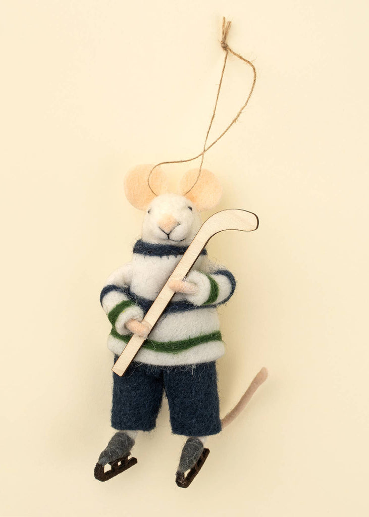 Holiday Mouse Ornament | Hockey Hal