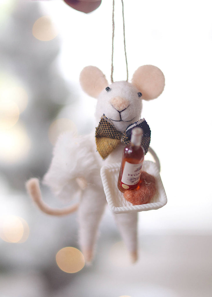 Holiday Mouse Ornament | Holiday Host Henry