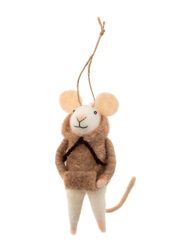 Holiday Mouse Ornament | Hoodie Harrison