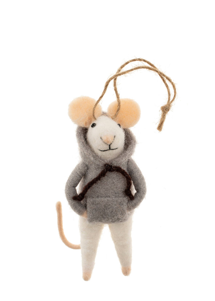 Holiday Mouse Ornament | Hoodie Hayden