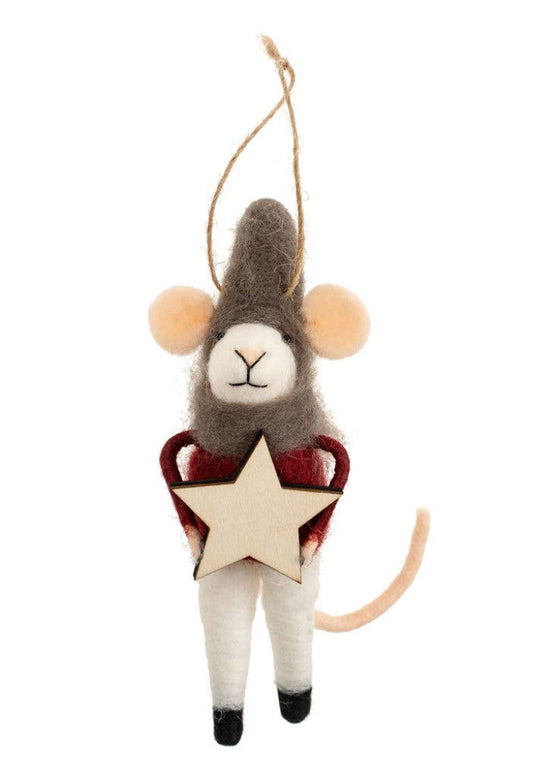 Holiday Mouse Ornament | North Star Nicholas