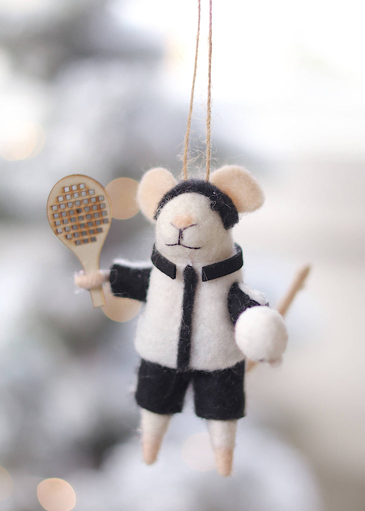 Holiday Mouse Ornament | Pickle Ball Percy