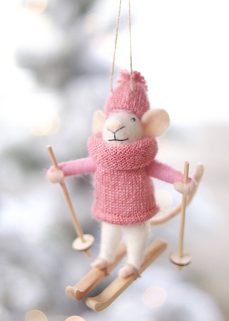 Holiday Mouse Ornament | Powder Penny