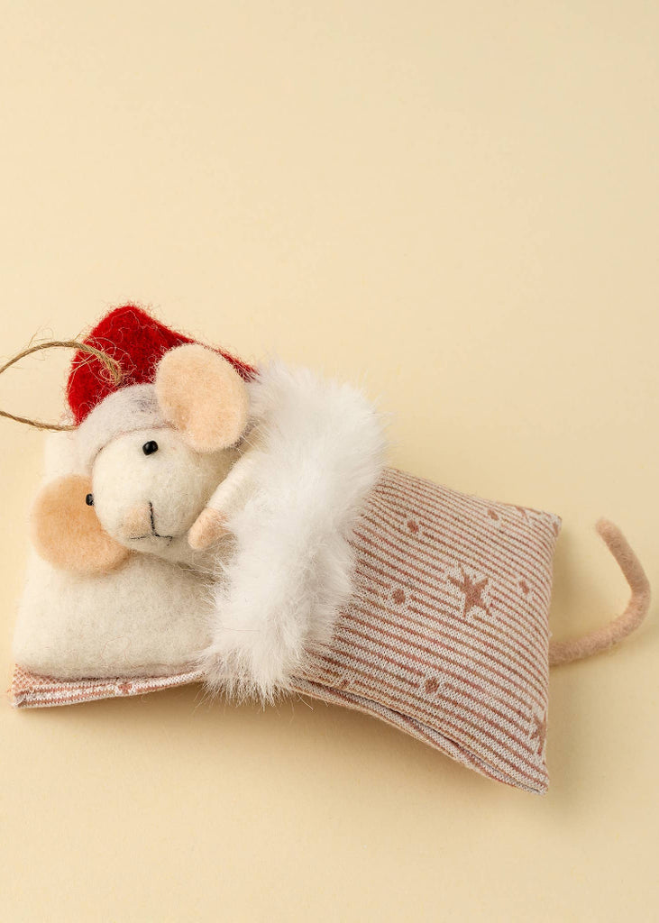 Holiday Mouse Ornament | Sleepytime Sally