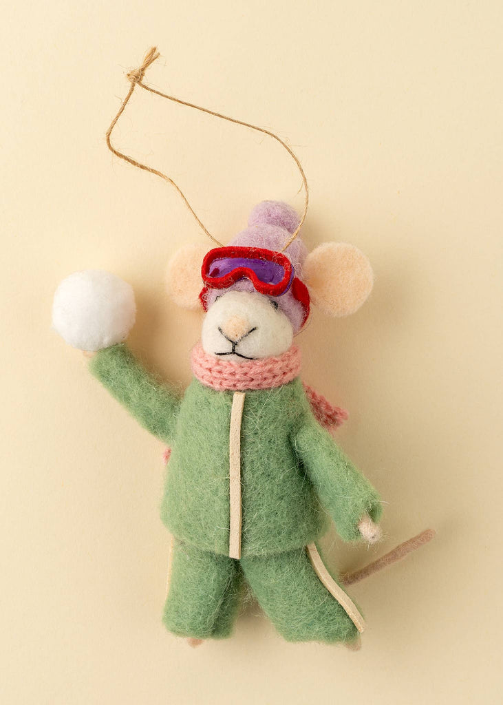 Holiday Mouse Ornament | Snowball Sarah