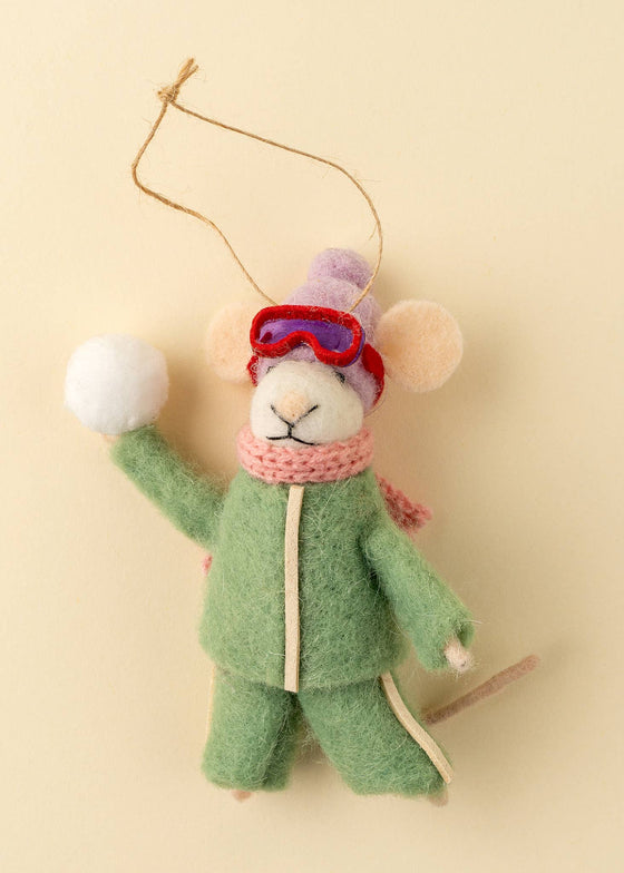 Holiday Mouse Ornament | Snowball Sarah
