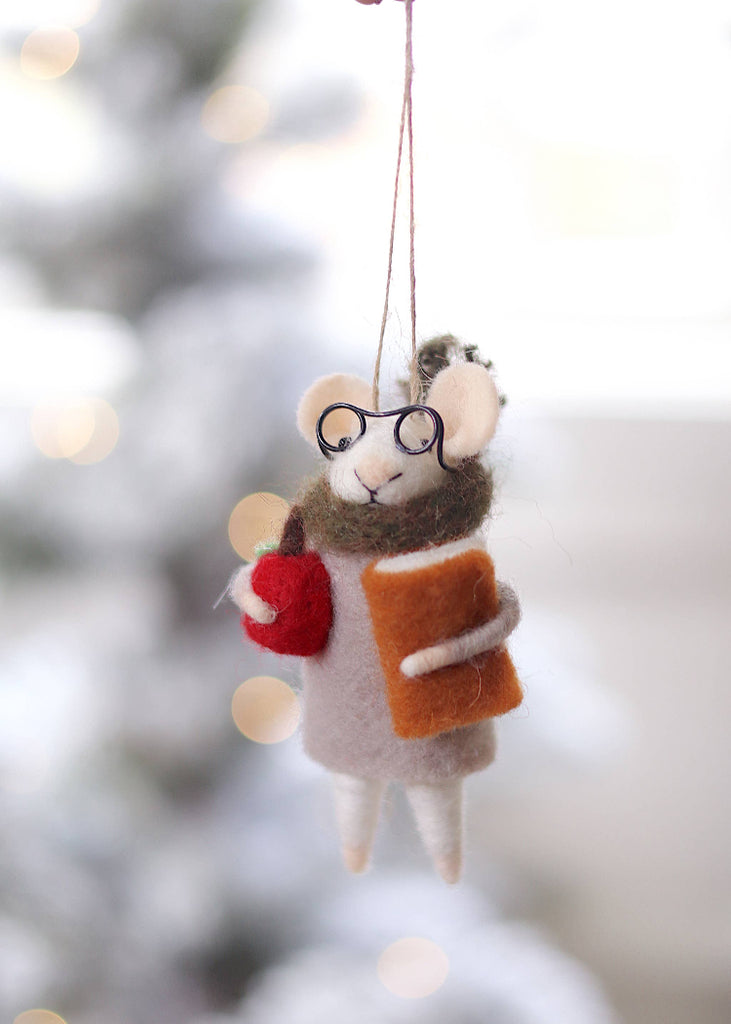 Holiday Mouse Ornament | Teacher Tilda