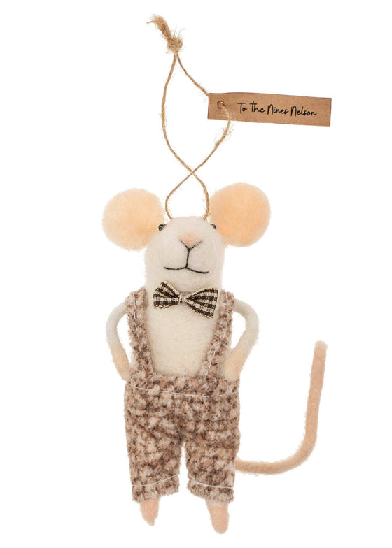 Holiday Mouse Ornament | To The Nines Nelson