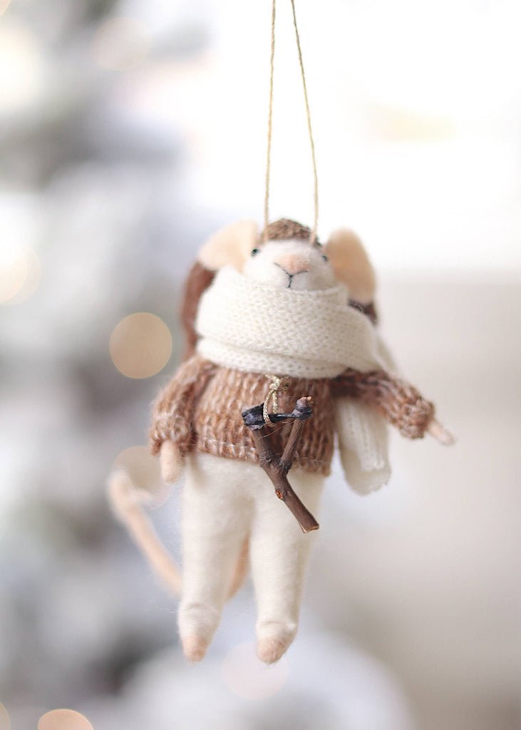 Holiday Mouse Ornament | Wandering Will