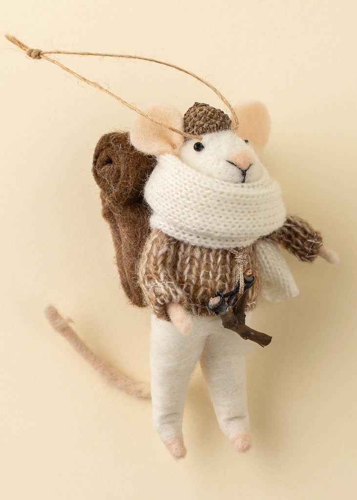 Holiday Mouse Ornament | Wandering Will