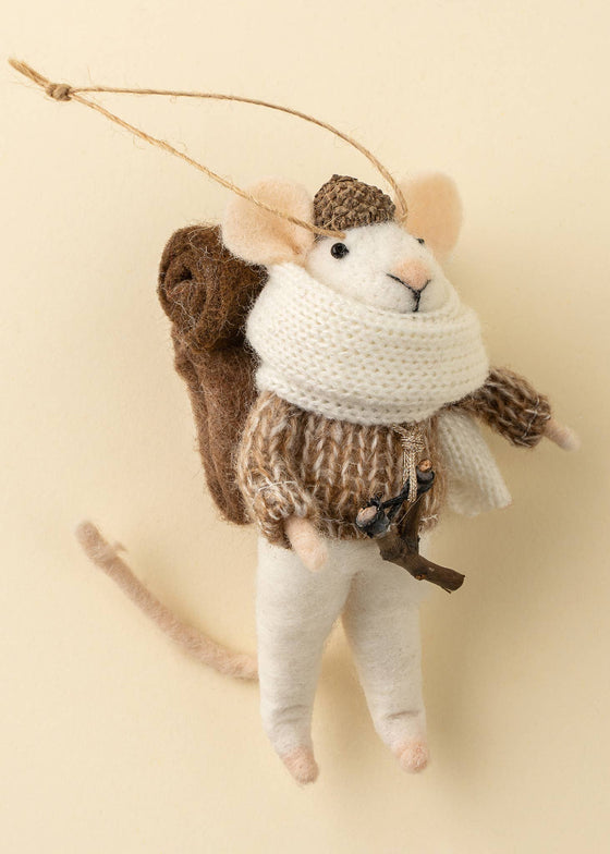 Holiday Mouse Ornament | Wandering Will