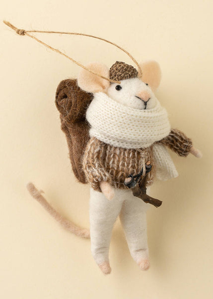 Holiday Mouse Ornament | Wandering Will