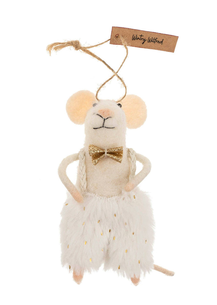 Holiday Mouse Ornament | Wintry Wilfred