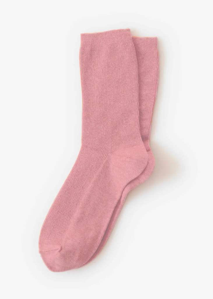 Hooray Sock Co. | Everyday Crew Socks | Blush