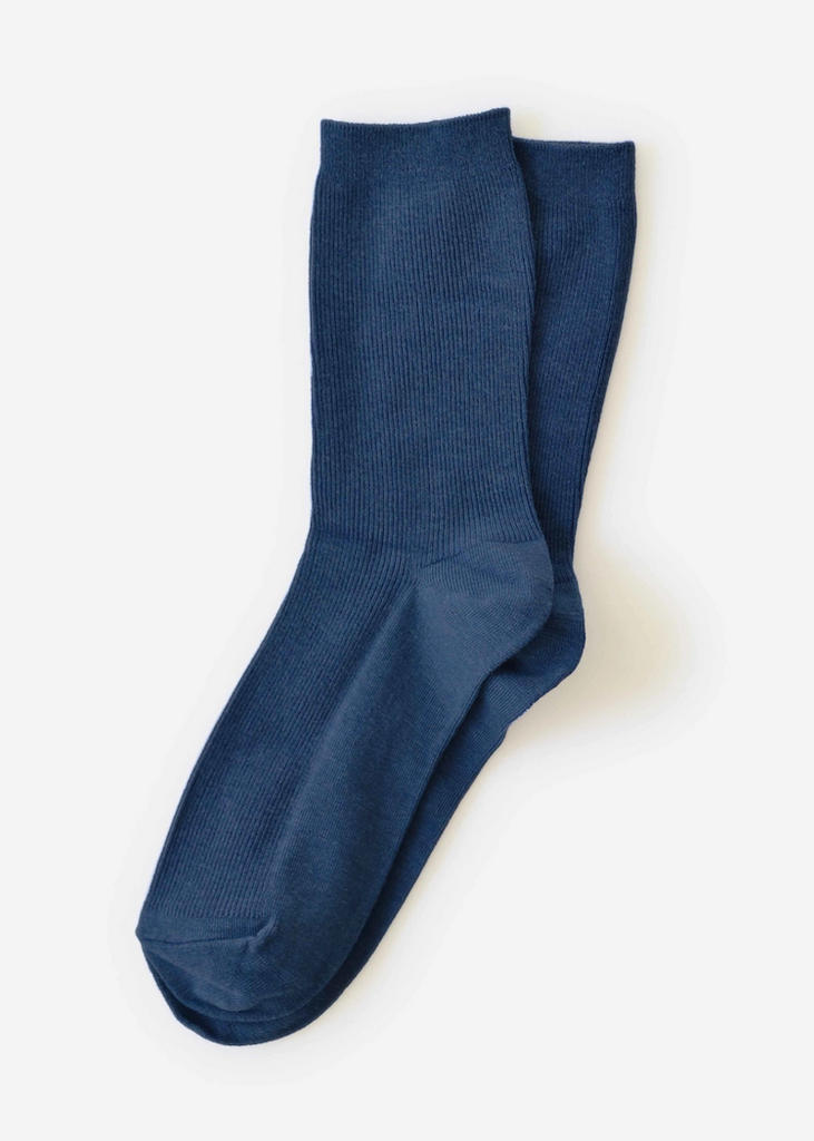 Hooray Sock Co. | Everyday Crew Socks | Deep Ocean