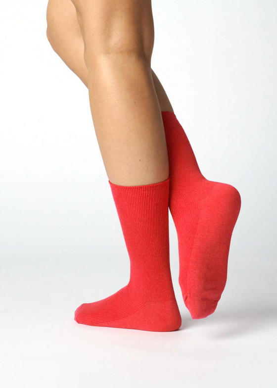 Hooray Sock Co. | Everyday Crew Socks | Scarlet