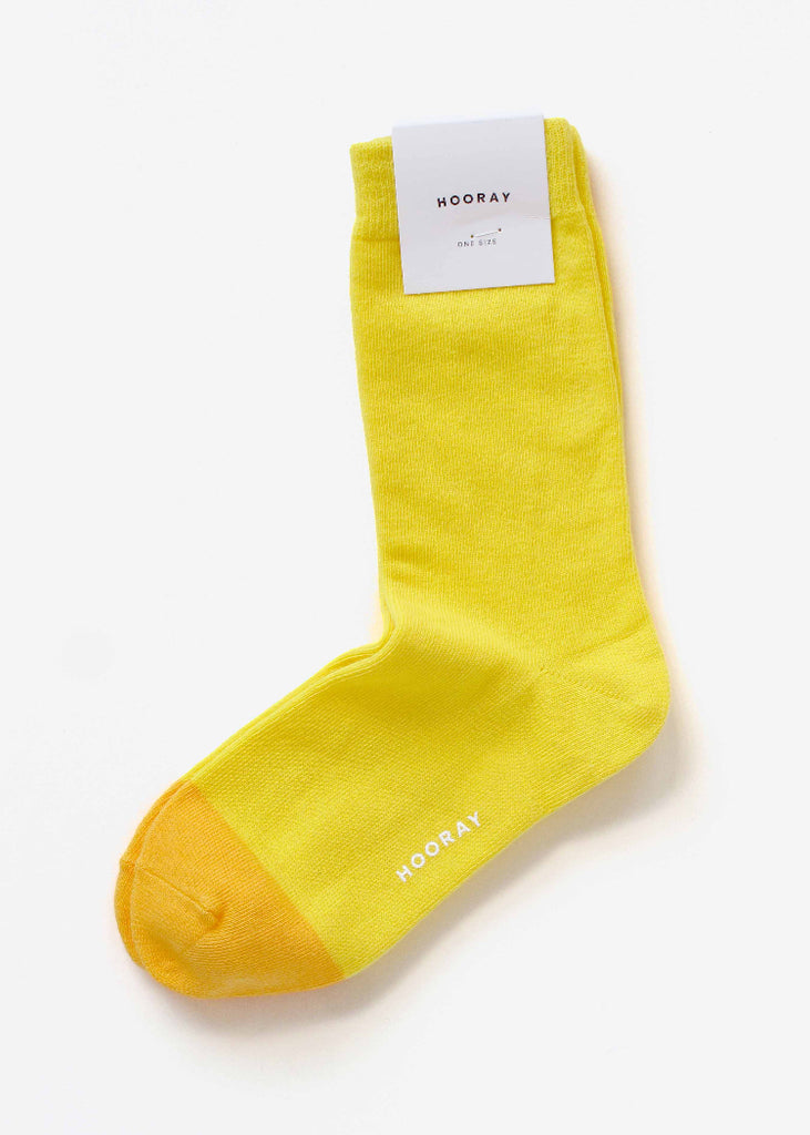 Hooray Sock Co. | Alamo Yellow Crew Socks
