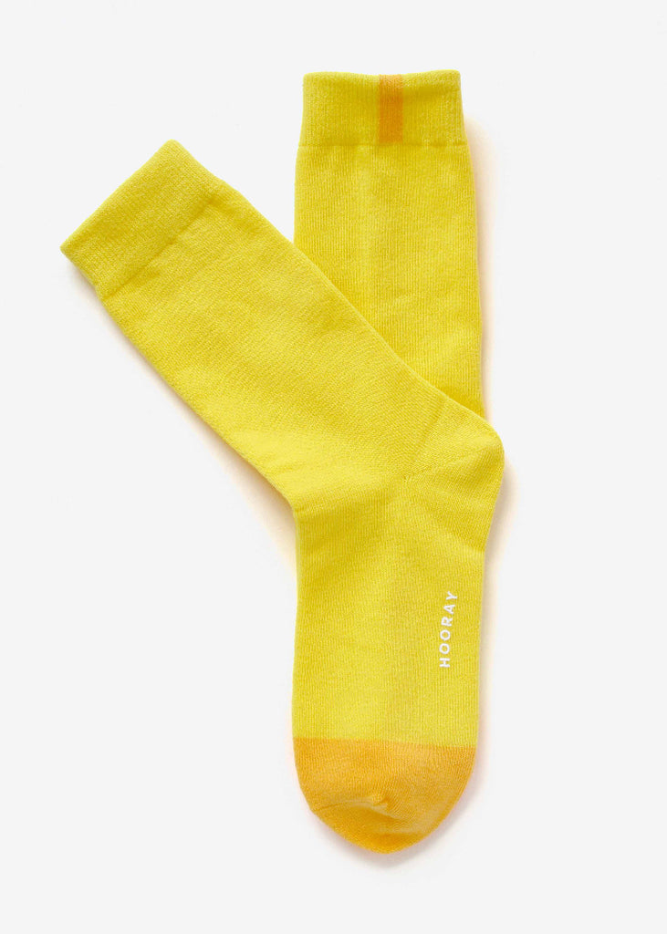 Hooray Sock Co. | Alamo Yellow Crew Socks