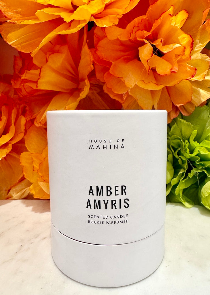 House of Mahina | Amber Amyris Classic Candle | 12 oz