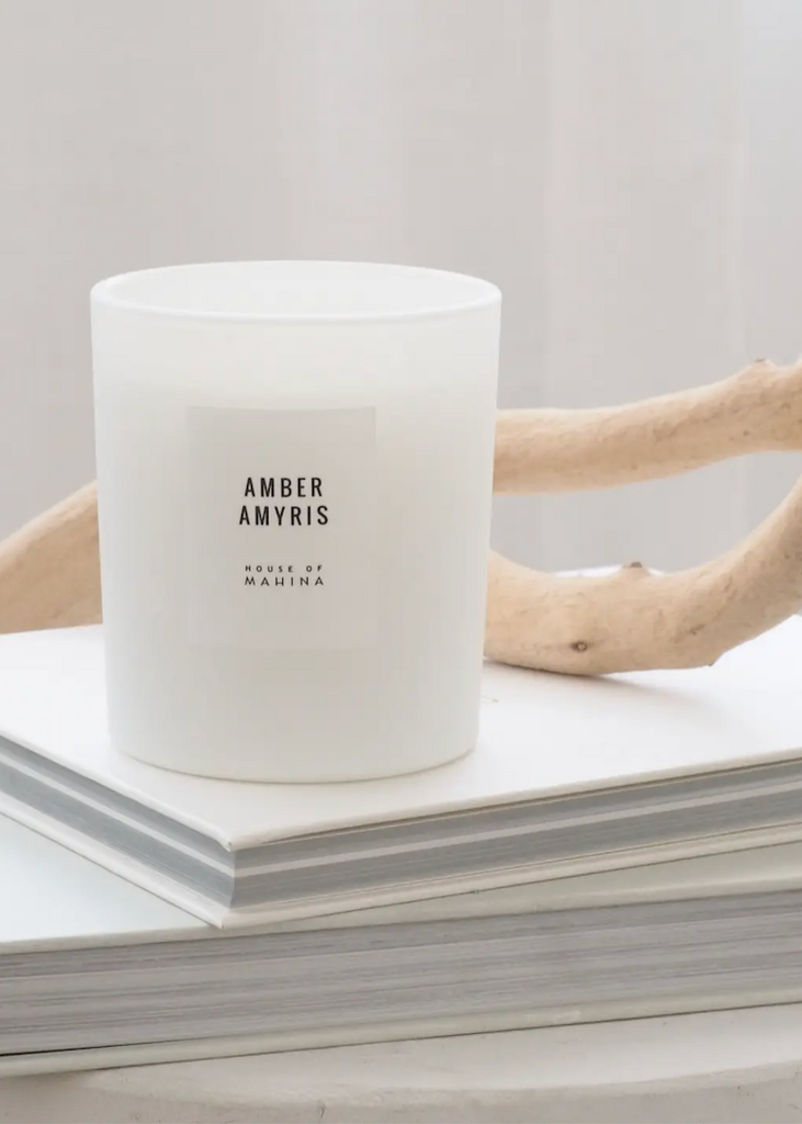 House of Mahina | Amber Amyris Classic Candle | 12 oz