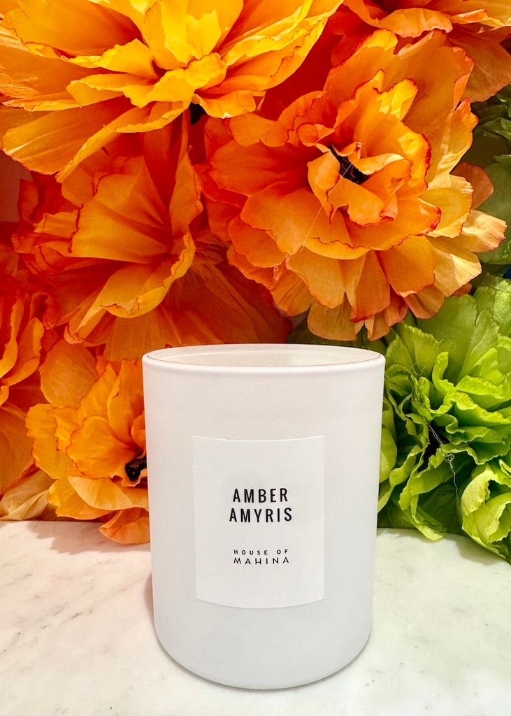 House of Mahina | Amber Amyris Classic Candle | 12 oz